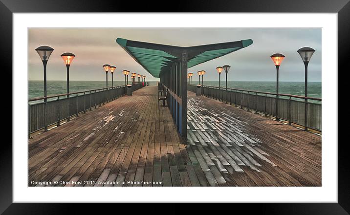 Boscombe Pier Illuminations Framed Mounted Print by Chris Frost