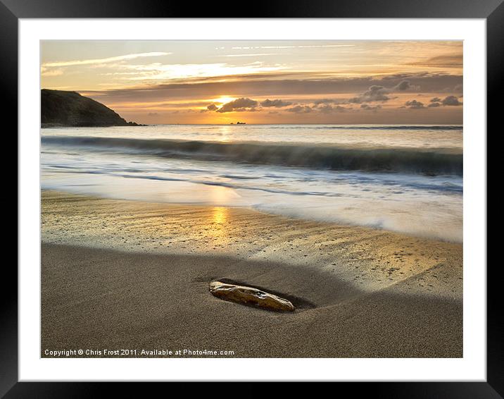 Morning Waves Framed Mounted Print by Chris Frost