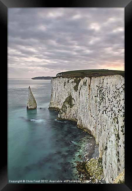 The Stack at Ballard Point Framed Print by Chris Frost