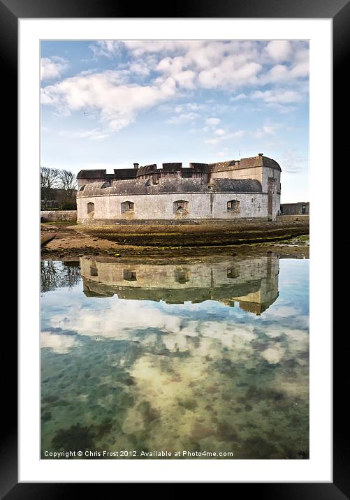 Portland Castle Doubled Framed Mounted Print by Chris Frost