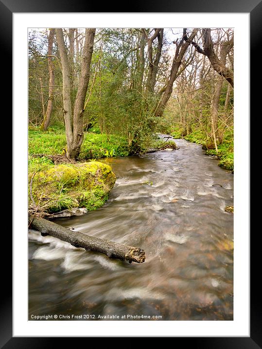 The Nidd at Birk Crag Framed Mounted Print by Chris Frost
