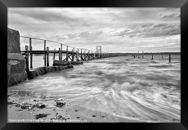 Lead the way to Sandbanks Framed Print by Chris Frost