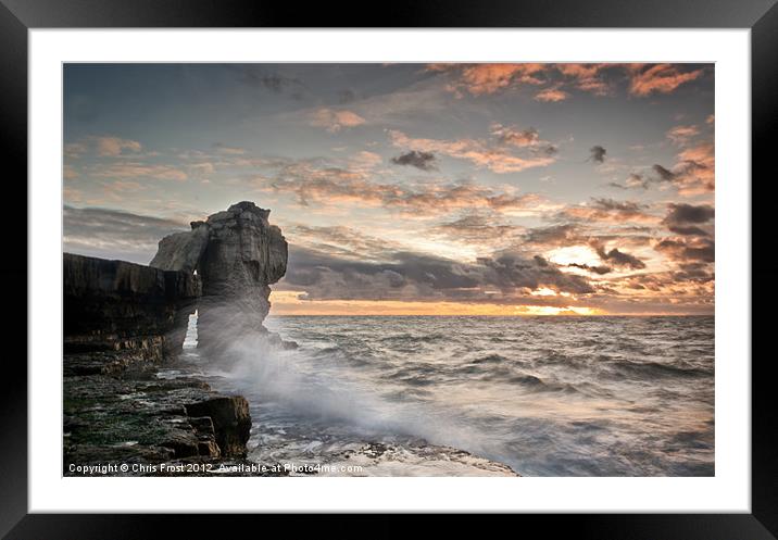 Sundown at Pulpit Rock Framed Mounted Print by Chris Frost