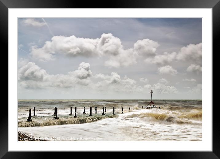 Storm Seas at Brighton Pier Framed Mounted Print by Chris Frost