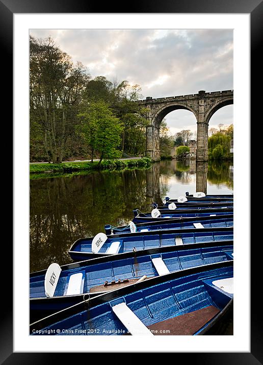 Knareborough Boats Framed Mounted Print by Chris Frost