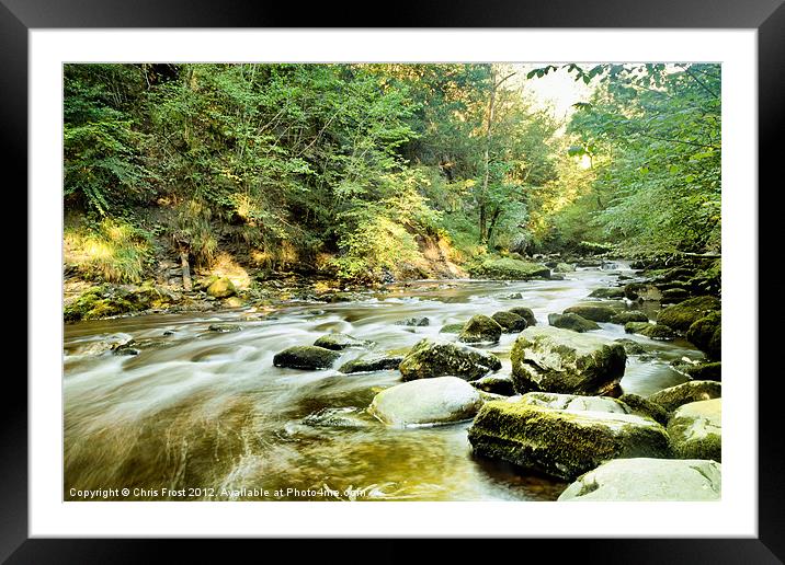 Calm after Thornton Force Framed Mounted Print by Chris Frost