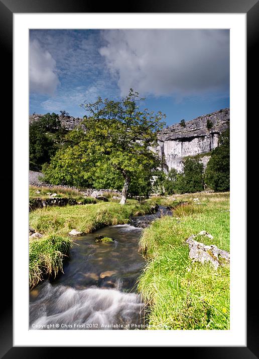 Malham Cove Flow Framed Mounted Print by Chris Frost