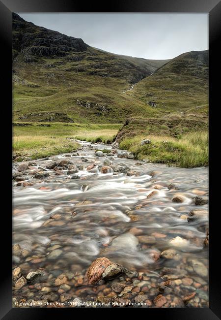 Glen Coe Winding Way Framed Print by Chris Frost