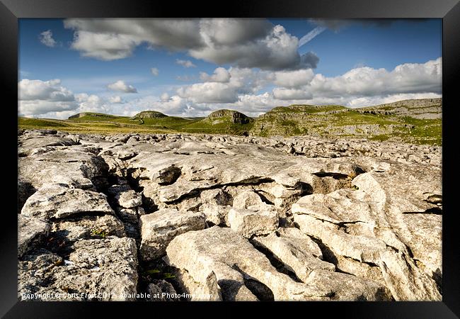 Limestone Pavements at Malham Framed Print by Chris Frost