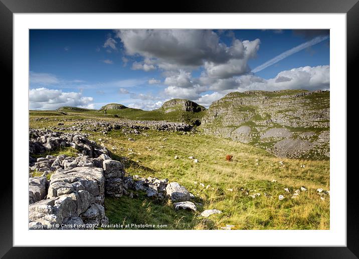 All Alone at Malham Framed Mounted Print by Chris Frost