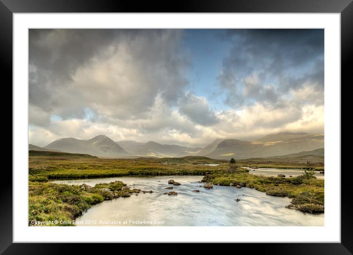 Rannoch Moor Sunshine Framed Mounted Print by Chris Frost