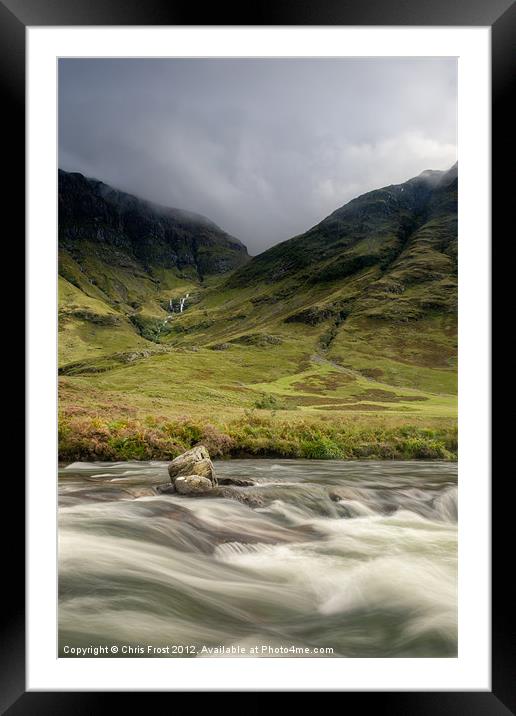 Glen Coe Valley Framed Mounted Print by Chris Frost