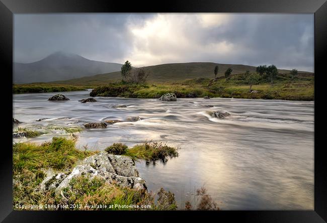 Rannoch Moor Rocks Framed Print by Chris Frost