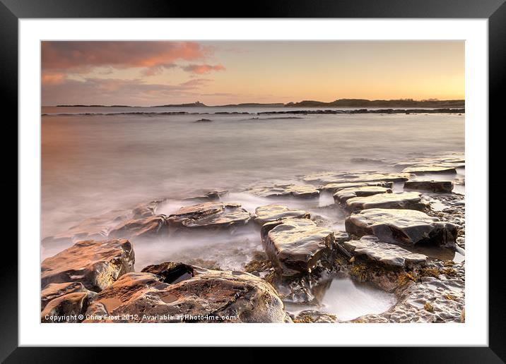 Newton-on-the-Sea Sunset Framed Mounted Print by Chris Frost