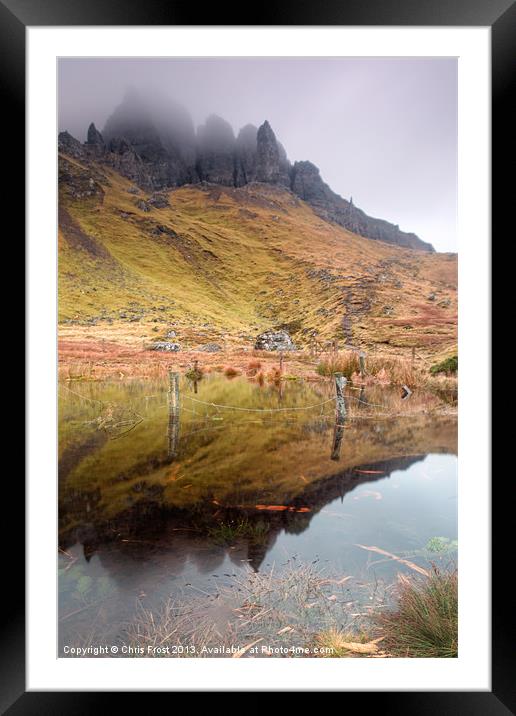 Old Man of Storr Reflections Framed Mounted Print by Chris Frost