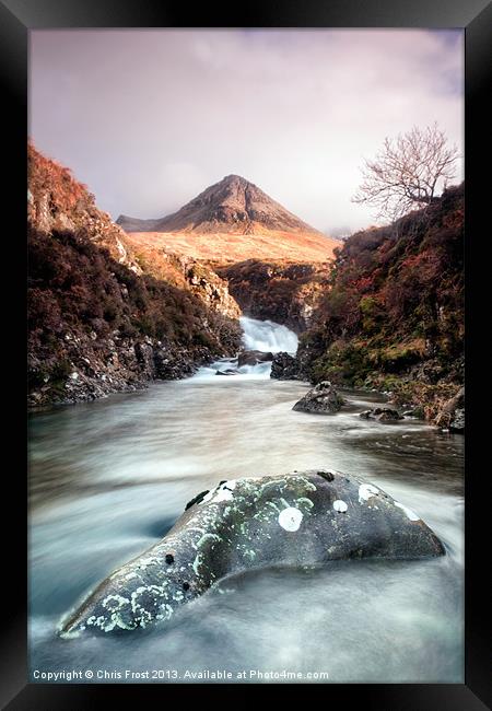 Skyes Fairy Pools Framed Print by Chris Frost