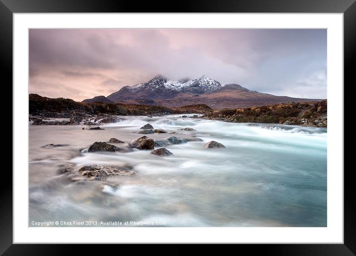 Sligachan River Framed Mounted Print by Chris Frost