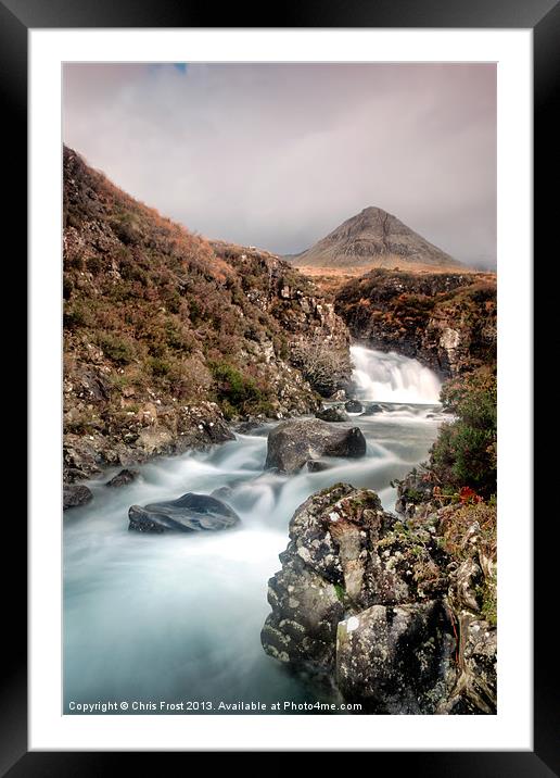 Fairy Pool Way Framed Mounted Print by Chris Frost