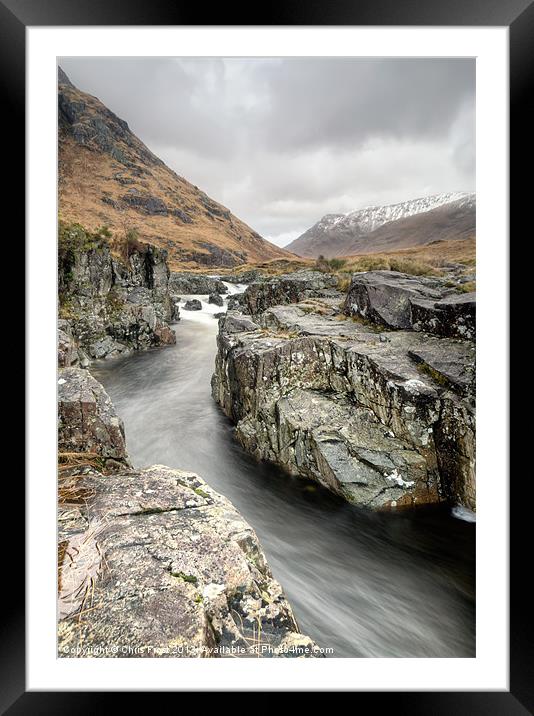 River Etive Gorge Framed Mounted Print by Chris Frost