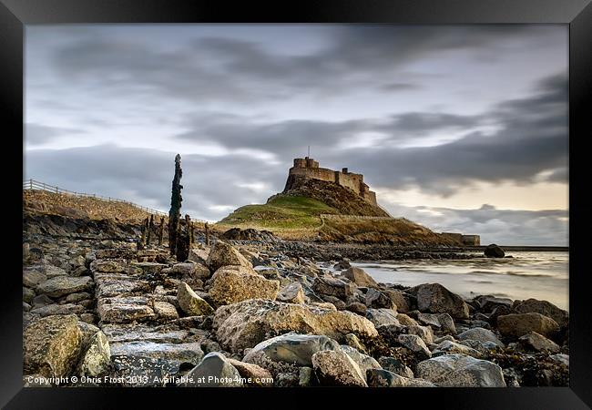 Path to Lindisfarne Castle Framed Print by Chris Frost