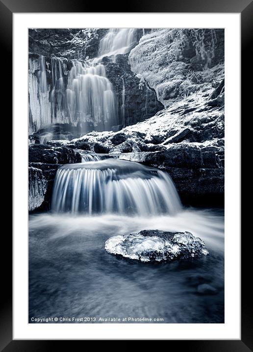 Fresh Falls at Scaleber Force Framed Mounted Print by Chris Frost