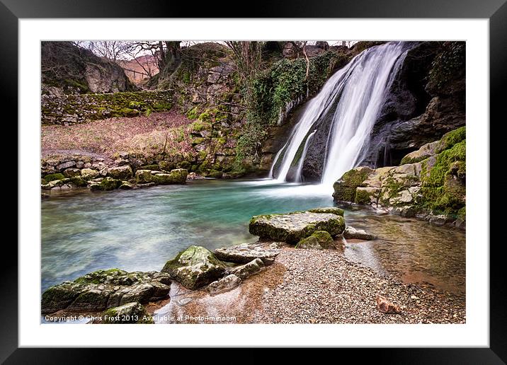 Janets Foss at Malham Framed Mounted Print by Chris Frost