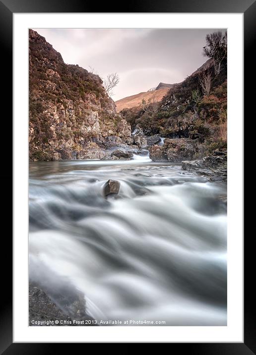 Skyes Fairy Pools Framed Mounted Print by Chris Frost