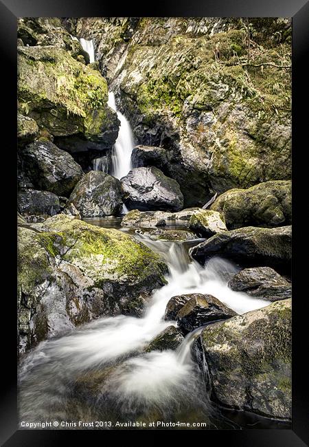Lodore Waterfall Framed Print by Chris Frost