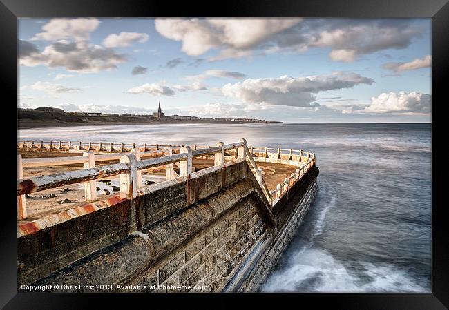 Tynemouth Lido Framed Print by Chris Frost