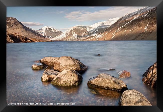 Wast Water Rocks Framed Print by Chris Frost