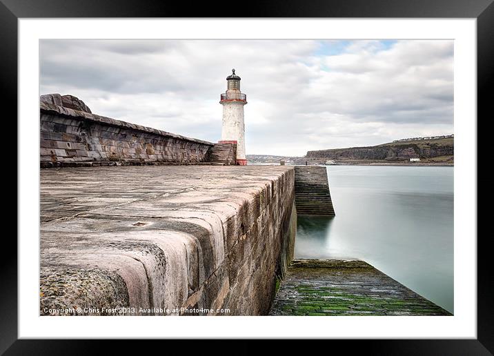Whitehaven Pier Framed Mounted Print by Chris Frost