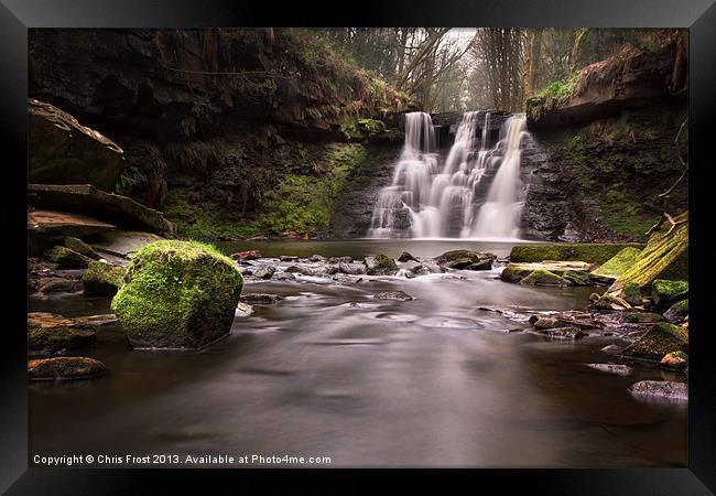 Goitstock Waterfall Framed Print by Chris Frost