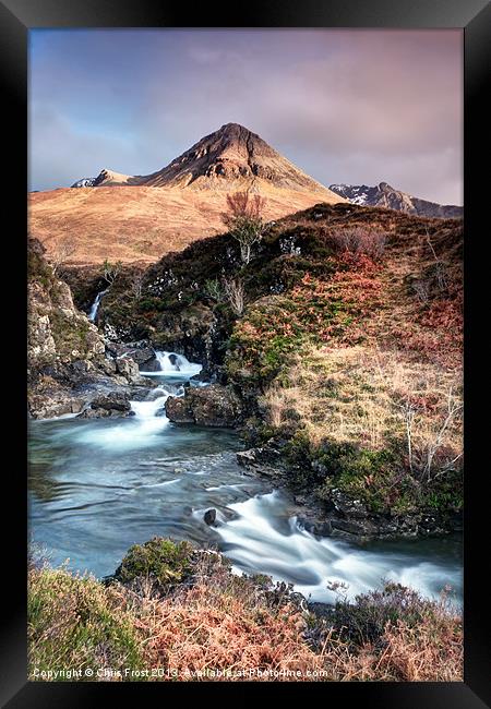 Skyes Fairy Pools Framed Print by Chris Frost