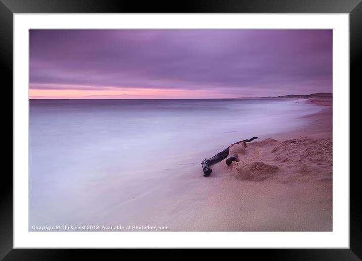 Monterey Beach Sunset Framed Mounted Print by Chris Frost