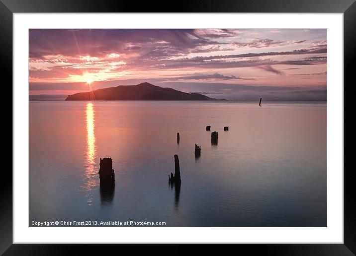 Sausalito Old Pier, San Francisco Framed Mounted Print by Chris Frost