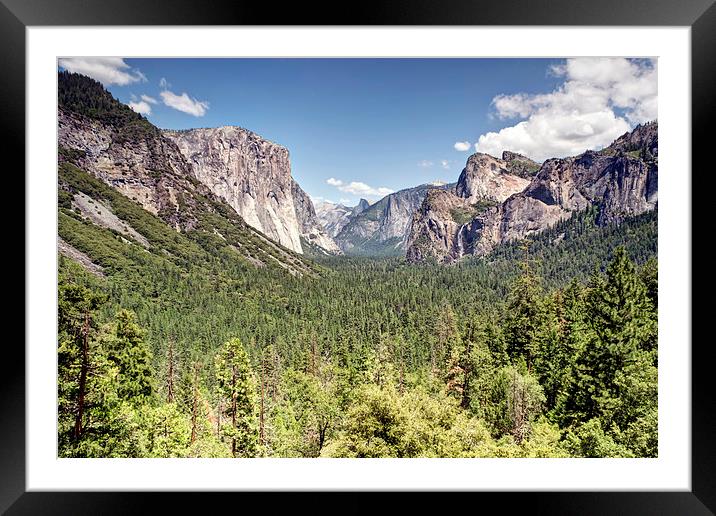 Tunnel View Yosemite Framed Mounted Print by Chris Frost