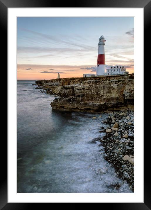 Portland Bill Sunset Framed Mounted Print by Chris Frost