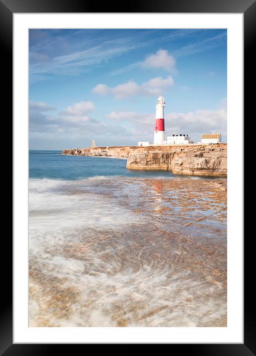 Portland Bill Reflections Framed Mounted Print by Chris Frost