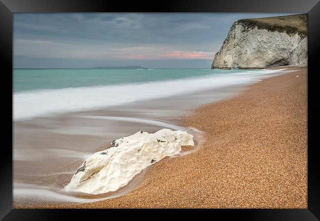 Bats Head at Durdle Door Framed Print by Chris Frost