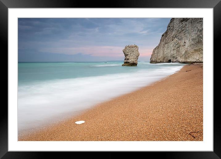 The Stack at Bats Head, Durdle Door Framed Mounted Print by Chris Frost