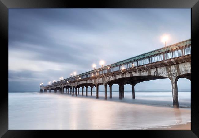 Dawn at Boscombe Pier Framed Print by Chris Frost