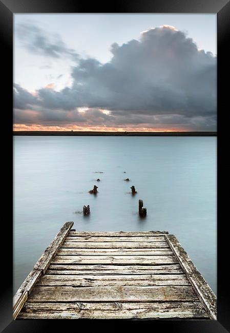 The Old Jetty at Sunset Framed Print by Chris Frost