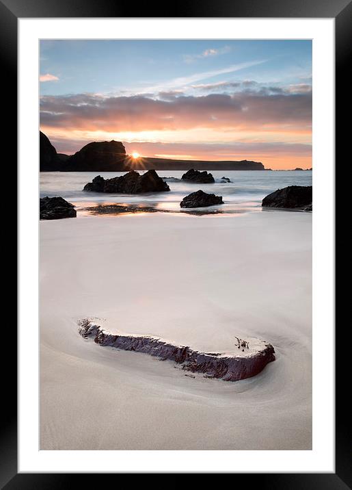 Kynance Cove Sunrise Framed Mounted Print by Chris Frost