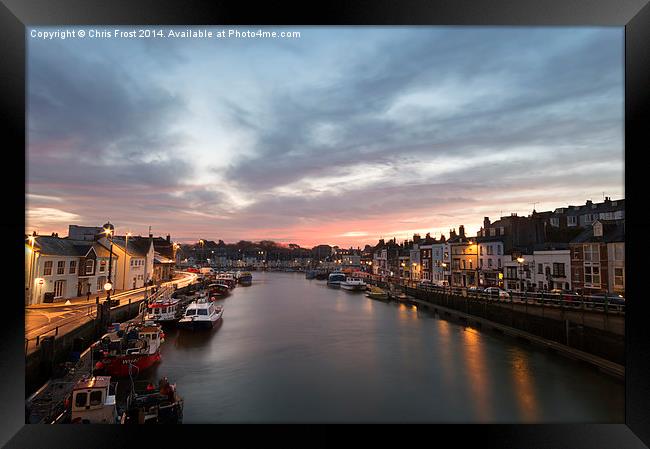  Weymouth Harbour Framed Print by Chris Frost