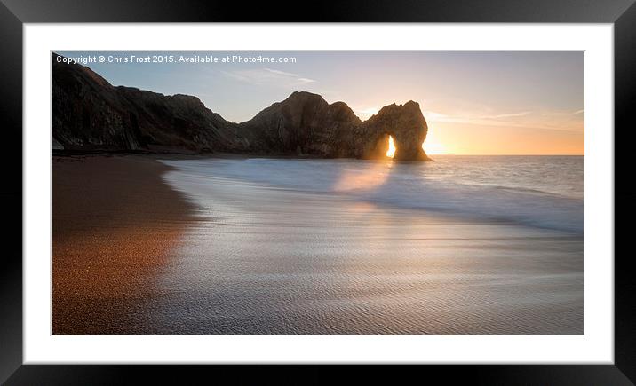  Durdle Door Portal Framed Mounted Print by Chris Frost