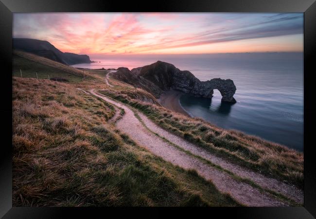 All the Way to Durdle Door Framed Print by Chris Frost