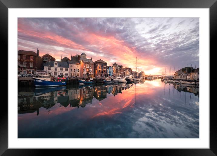 The Harbourside Framed Mounted Print by Chris Frost