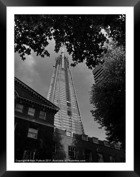 Shard in Summer Framed Mounted Print by Neal P