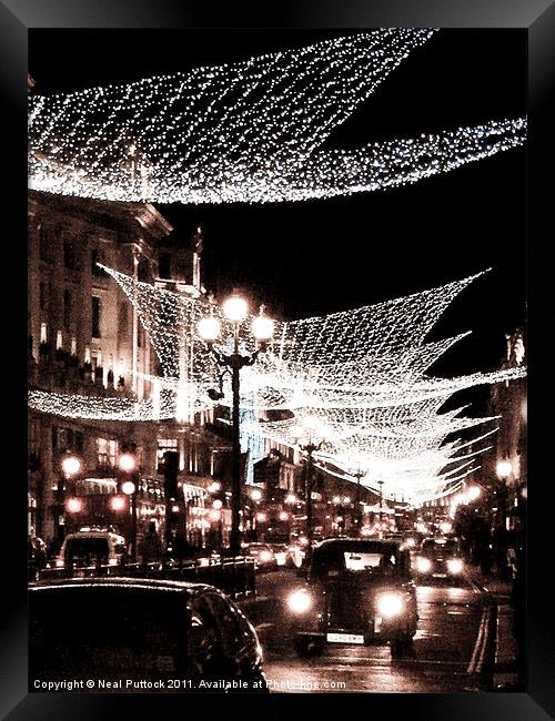 London Lights Framed Print by Neal P