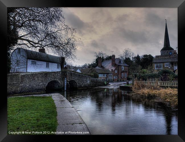 River at Eynsford Framed Print by Neal P
